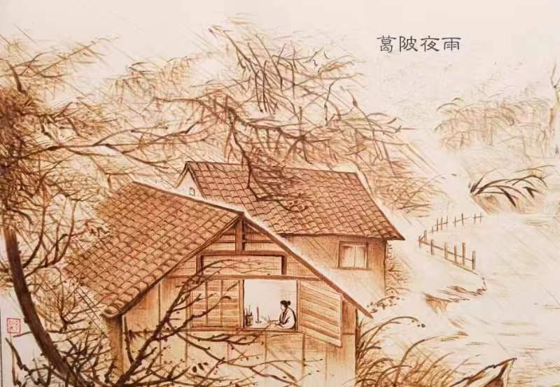 中国当代著名的烙画艺术家李德国和李柏成父子获金奖银奖后又极力地为家乡息县创作出众多的新作品