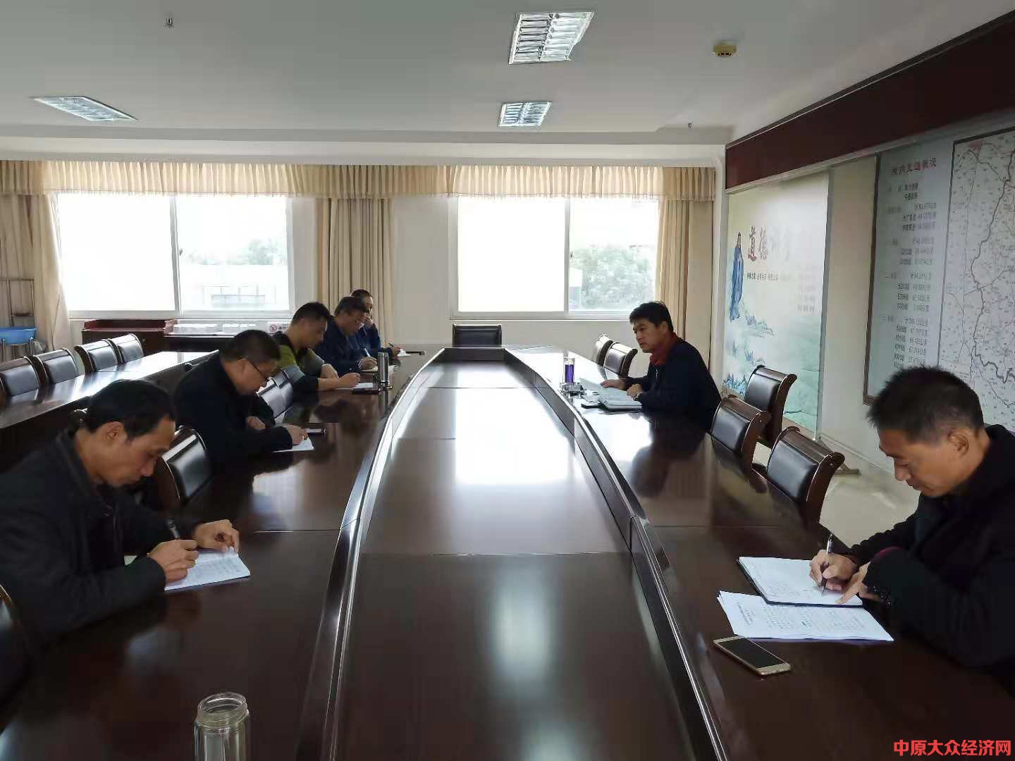 光山县交通运输局召开官渡河区域交通项目建设工作例会